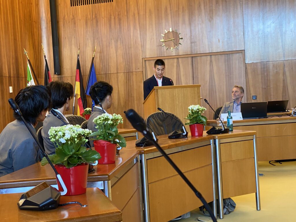 Empfang der Gäste aus Nagoya im Rathaus